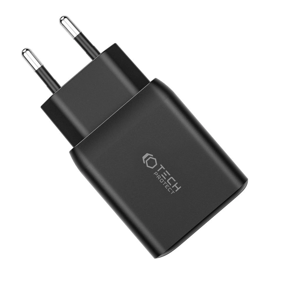 Priedai Duomenų kabeliai TECH-PROTECT C35W 2-PORT NETWORK CHARGER PD35W Juoda