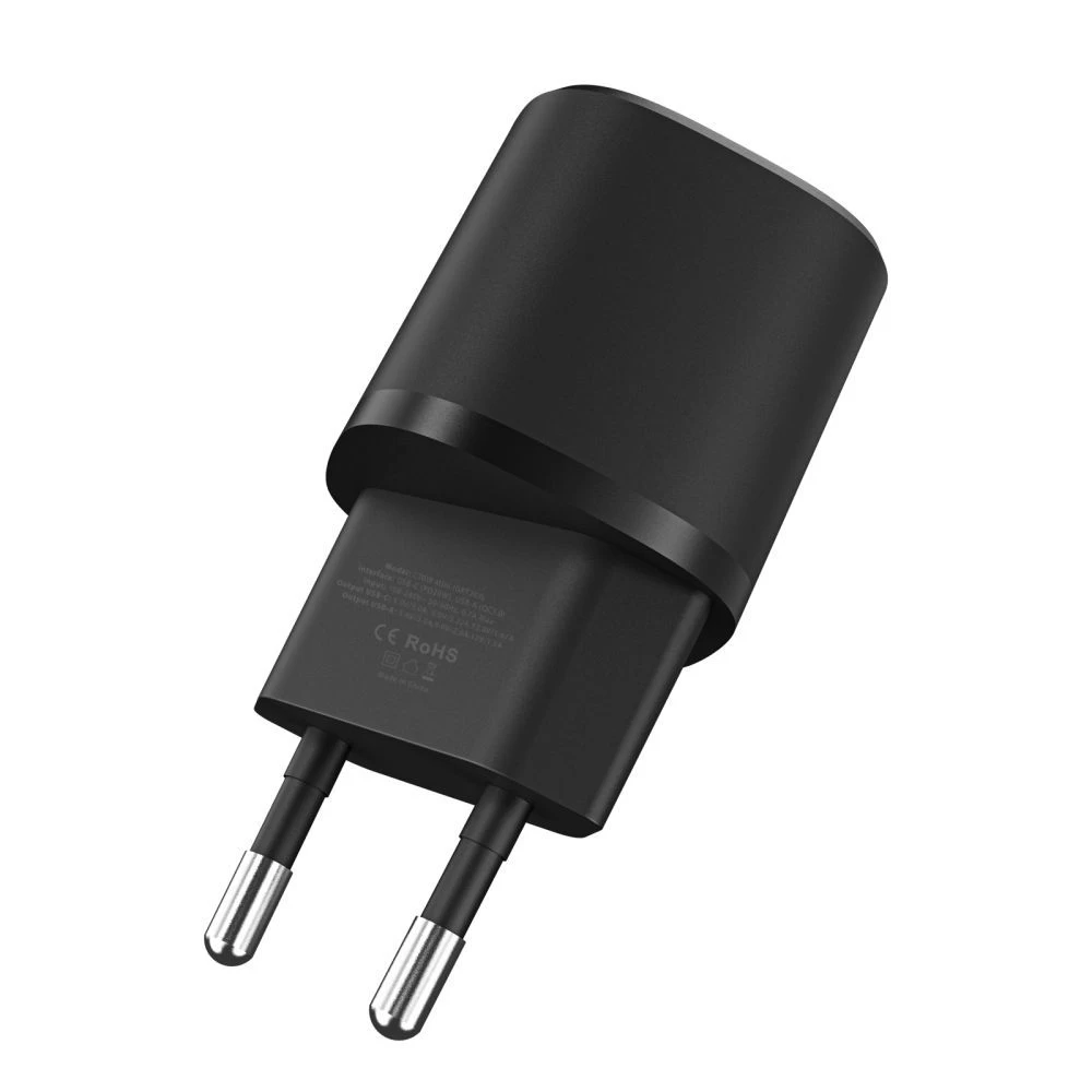 Aксессуары Кабель передачи данных TECH-PROTECT C20W MINI 2-PORT NETWORK CHARGER PD-20W/QC3.0 черный