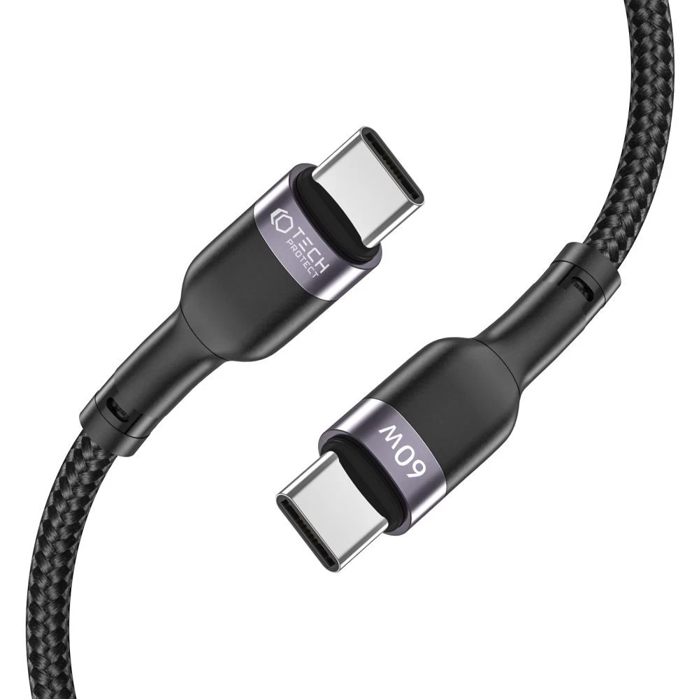 Aксессуары Кабель передачи данных TECH-PROTECT ULTRABOOST TYPE-C CABLE PD60W/3A 200CM черный