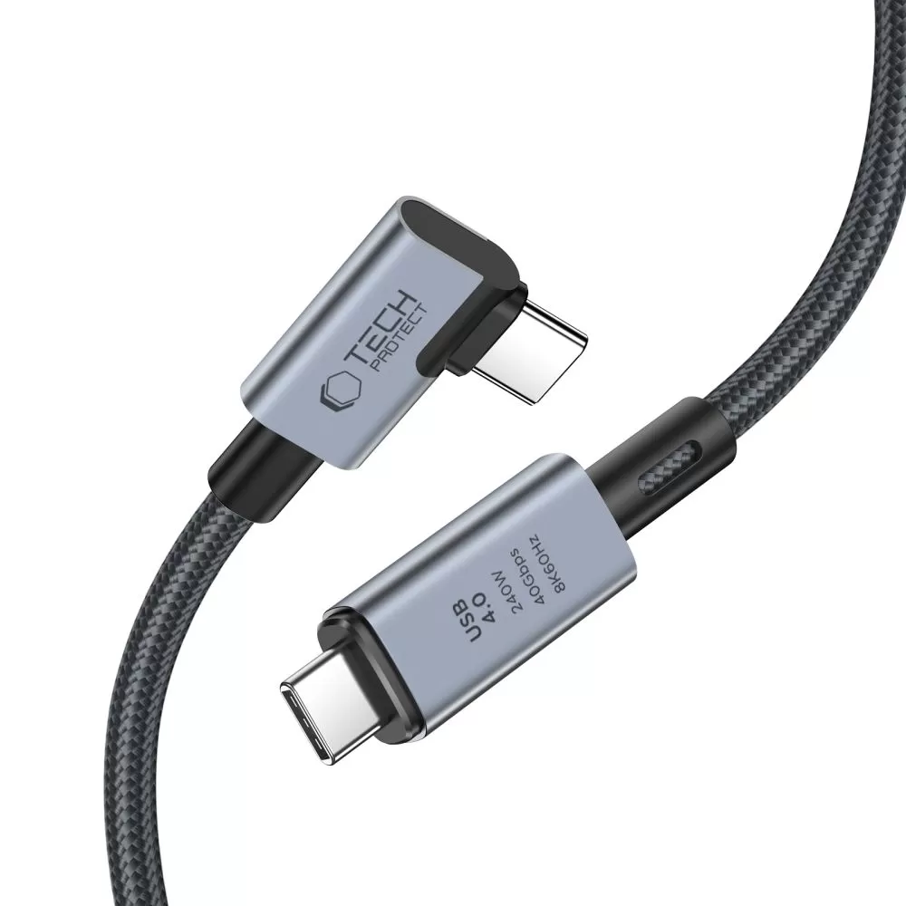 Aксессуары Кабель передачи данных чехол для телефона черный TECH-PROTECT ULTRABOOST MAX ”L” USB 4.0 8K 40GBPS TYPE-C CABLE PD240W 150CM