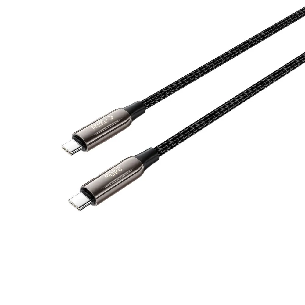 Aксессуары Кабель передачи данных TECH-PROTECT UB10T ULTRABOOST TYPE-C CABLE PD240W/QC4.0 200CM черный