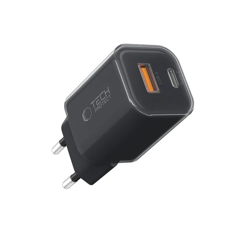 Aксессуары Кабель передачи данных TECH-PROTECT NCM33W 2-PORT NETWORK CHARGER PD33W/QC3.0 черный