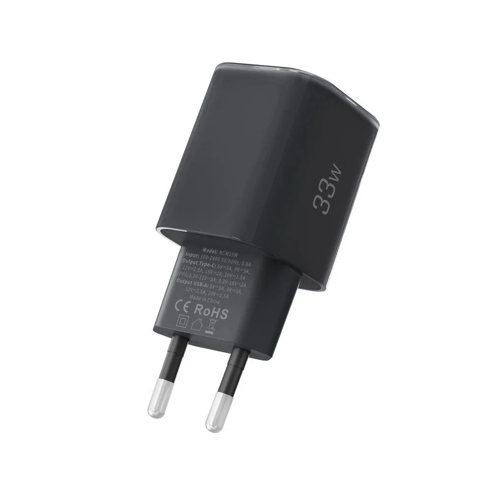 Aксессуары Кабель передачи данных TECH-PROTECT NCM33W 2-PORT NETWORK CHARGER PD33W/QC3.0 черный