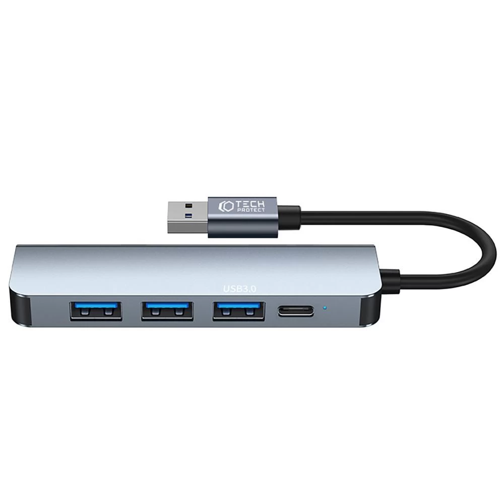 Datu kabeļi TECH-PROTECT V0-HUB ADAPTER 5IN1 pelēks