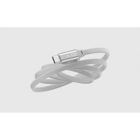 Datu kabeļi DOTFES A02T Smart LED Indicator USB Cable pelēks