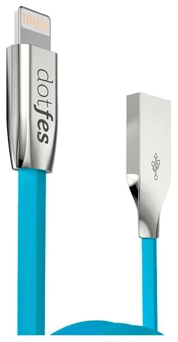 Accessories Data cables DOTFES A04 Zinc Alloy Texture USB Cable blue
