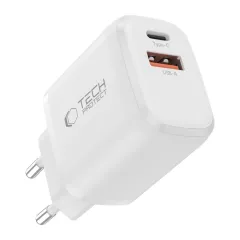 Puhelintarvikkeet Liitäntäkaapelit TECH-PROTECT NCA30 2-PORT NETWORK CHARGER PD 30W / QC3.0 + TYPE-C CABLE 