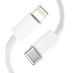 Accessories Data cables TECH-PROTECT C20W 2-PORT Network Charger PD20W/QC3.0 + Lightning Cable  white