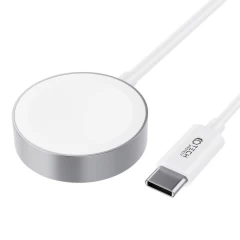 Aксессуары Кабель передачи данных TECH-PROTECT ULTRABOOST MAGNETIC CHARGING TYPE-C CABLE 120CM Apple Watch  белый