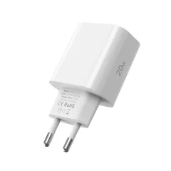 Accessories Data cables TECH-PROTECT NC20W 1-PORT NETWORK CHARGER PD20W + LIGHTNING CABLE  white