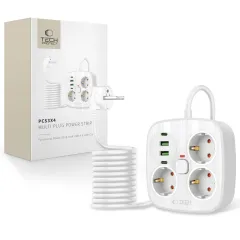POWER STRIP 2 USB & 2 TYPE-C & 3 SOCKET 200CM