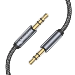 Priedai Duomenų kabeliai TECH-PROTECT ULTRABOOST AUX MINI JACK 3.5MM CABLE 150CM  Juoda