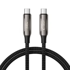 Aксессуары Кабель передачи данных TECH-PROTECT UB10T ULTRABOOST TYPE-C CABLE PD240W/QC4.0 100CM  черный
