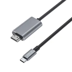  Datu kabeļi TECH-PROTECT ULTRABOOST CABLE TYPE-C TO HDMI 4K 60HZ 200CM  melns