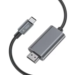  Datu kabeļi TECH-PROTECT ULTRABOOST CABLE TYPE-C TO HDMI 4K 60HZ 200CM  melns