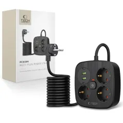 POWER STRIP 2 USB & 2 TYPE-C & 3 SOCKET 200CM