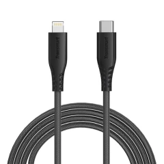 Aksesuāri Datu kabeļi  TRONSMART LCC05 Black Apple MFi USB-C to Lightning, M-M, 2M