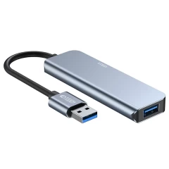 Aксессуары Кабель передачи данных TECH-PROTECT V0-HUB ADAPTER 5IN1  серый