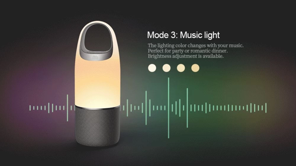 Tillbehör Bluetooth högtalare COZY Speaker/ Power Bank/LED Light  vit