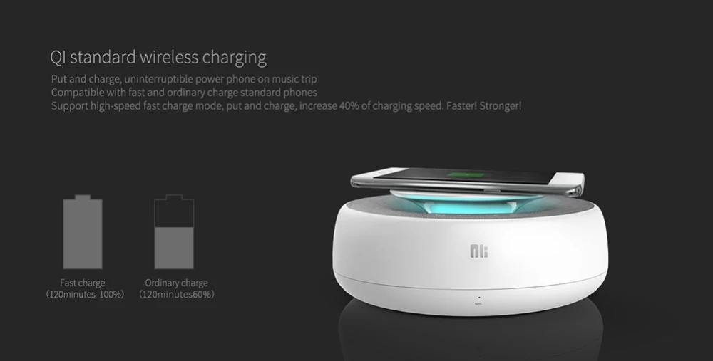 Aксессуары Bluetooth динамики Nillkin Cozy MC2 Speaker QI Charging  белый