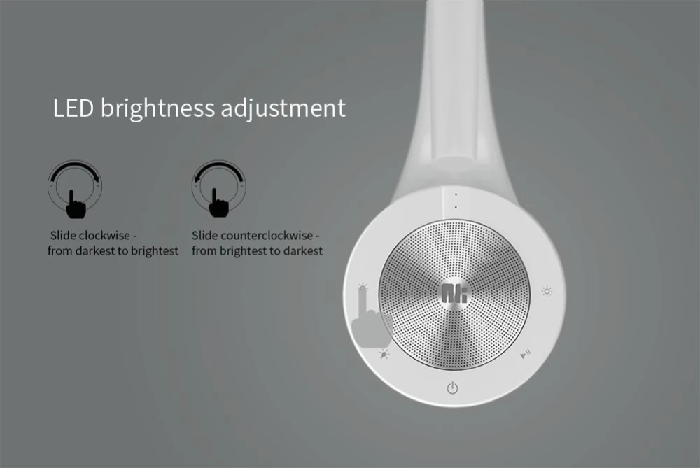 Priedai Bluetooth garsiakalbiai Phantom Ⅱ LED Lamp / Speaker  baltas
