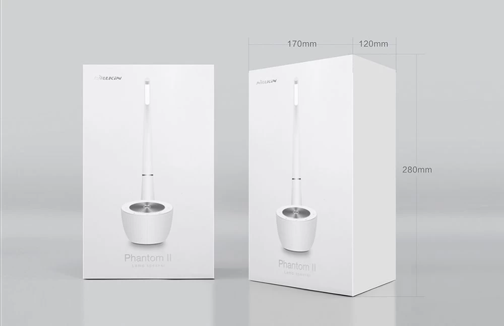 Priedai Bluetooth garsiakalbiai Phantom Ⅱ LED Lamp / Speaker  baltas
