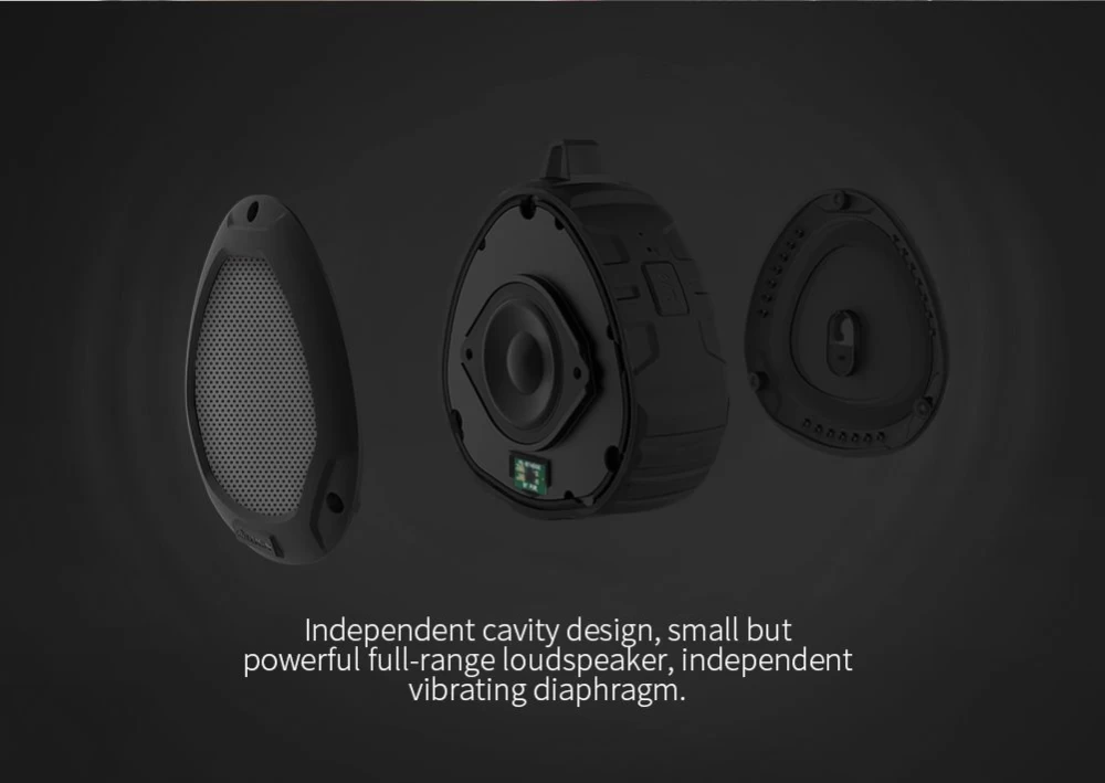 Priedai Bluetooth garsiakalbiai PlayVox Wireless Speaker  Juoda