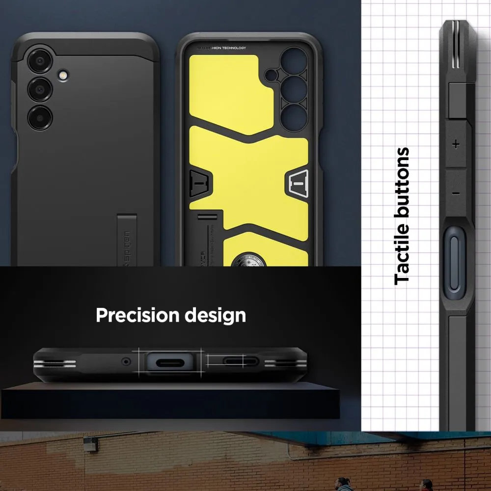 Samsung Galaxy A16 4G/5G ümbris must SPIGEN TOUGH ARMOR