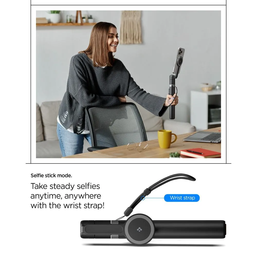 Tarvikud Selfie Stick SPIGEN S581W MAGSAFE BLUETOOTH SELFIE STICK TRIPOD Telefonitarvikud must