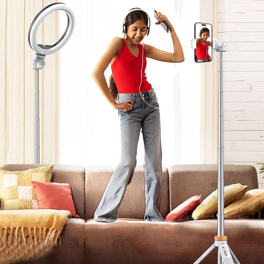 Accessories Selfie Stick TECH-PROTECT L03S BLUETOOTH SELFIE STICK TRIPOD  white