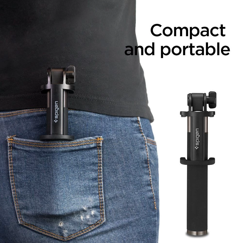 Priedai Selfie Stick SPIGEN Wireless  Juoda
