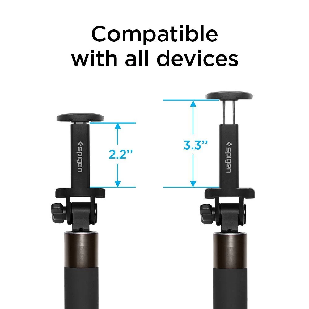 Priedai Selfie Stick SPIGEN Wireless  Juoda