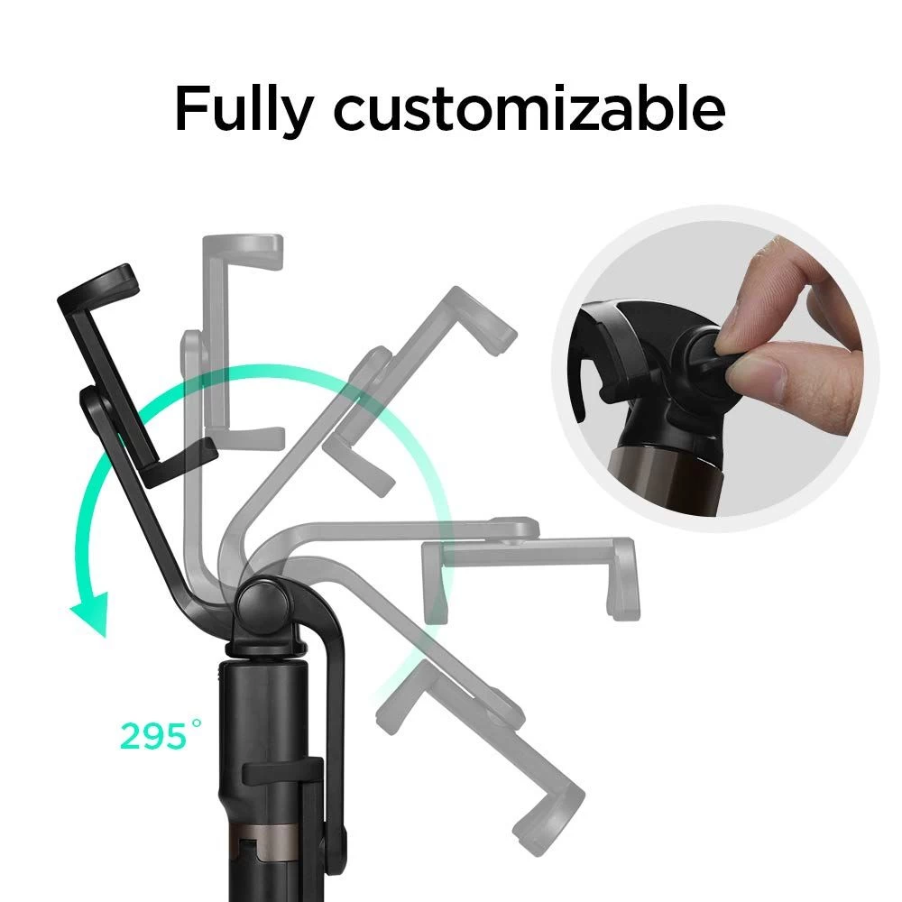 Priedai Selfie Stick SPIGEN Wireless Tripod  Juoda