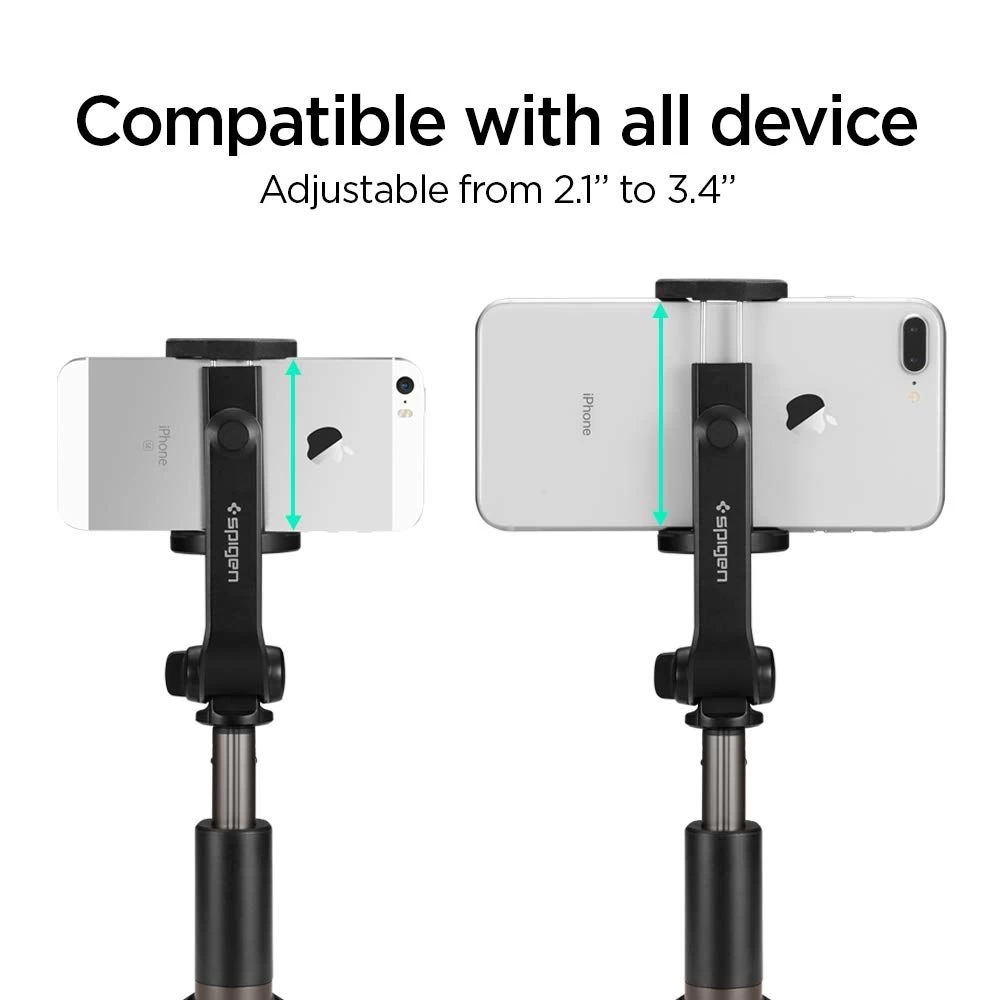 Priedai Selfie Stick SPIGEN Wireless Tripod  Juoda