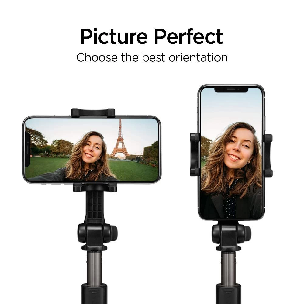 Priedai Selfie Stick SPIGEN Wireless Tripod  Juoda