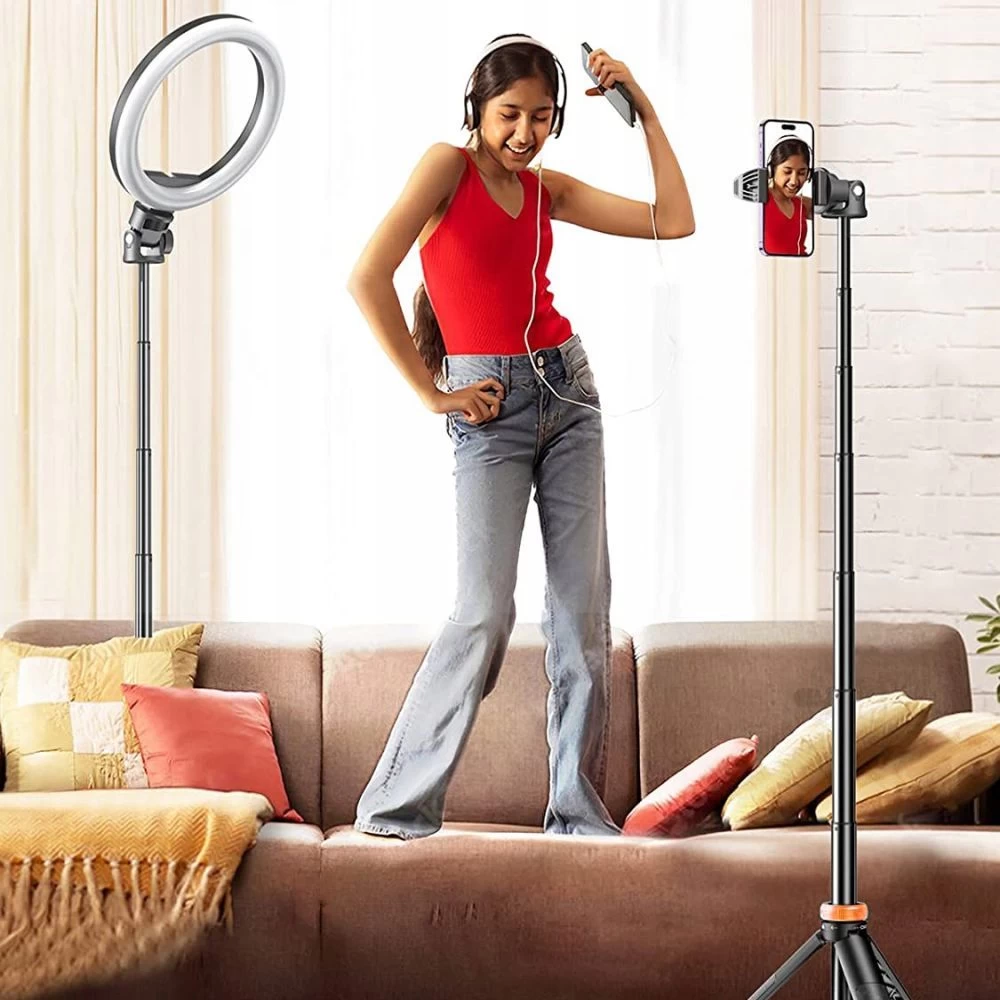 Priedai Selfie Stick TECH-PROTECT L03S WIRELESS SELFIE STICK TRIPOD  Juoda