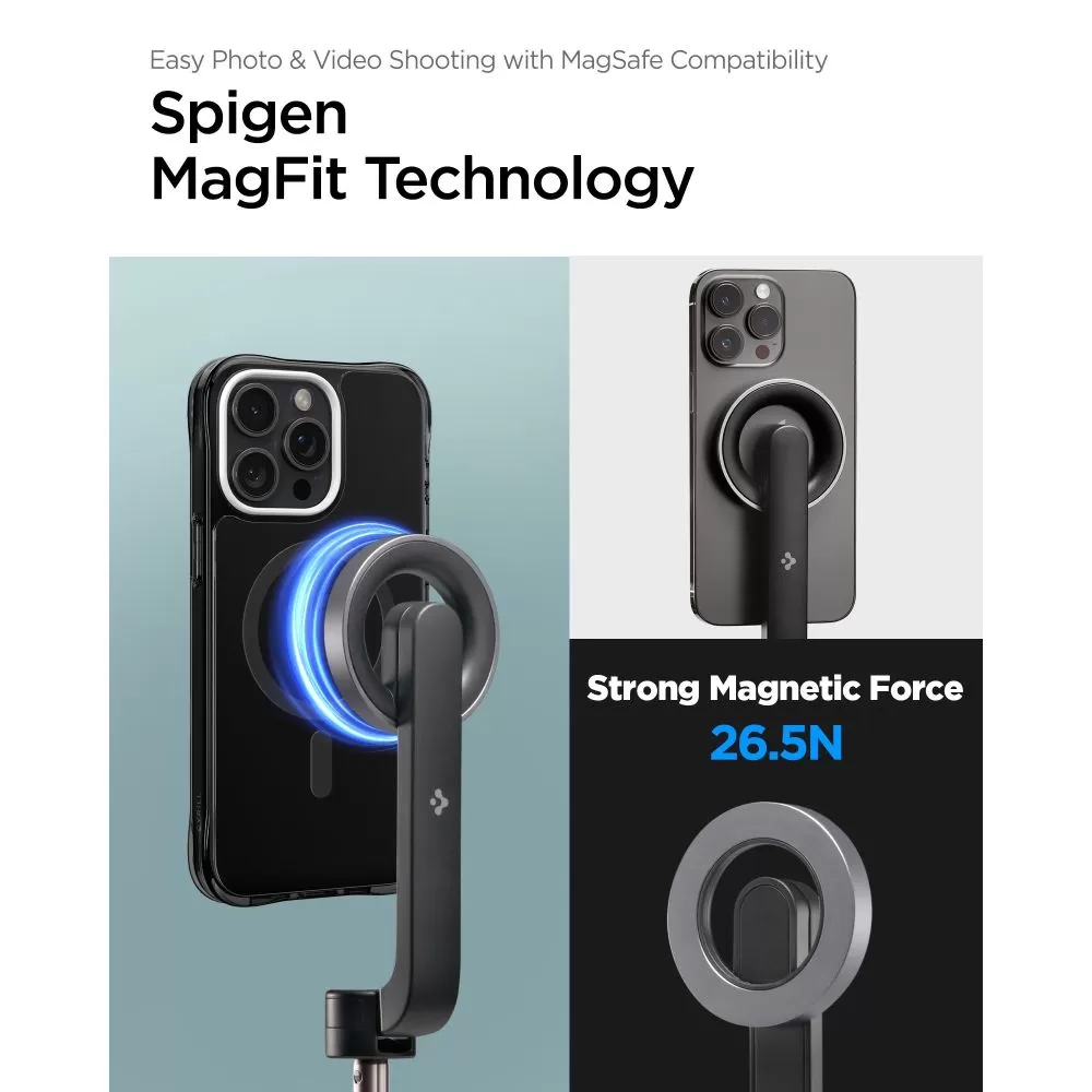 Accessories Selfie Stick SPIGEN S570W MAGSAFE BLUETOOTH SELFIE STICK TRIPOD  black