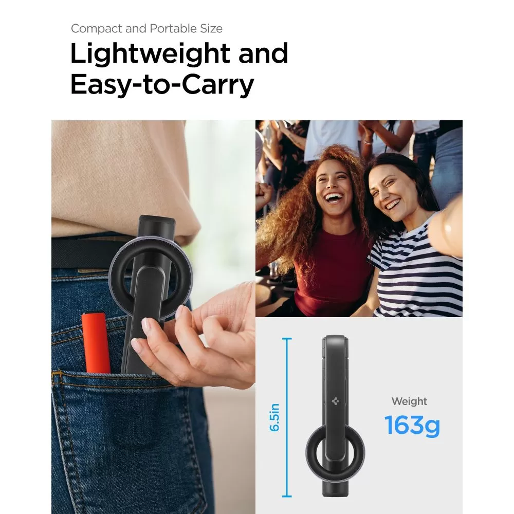 Accessories Selfie Stick SPIGEN S570W MAGSAFE BLUETOOTH SELFIE STICK TRIPOD  black