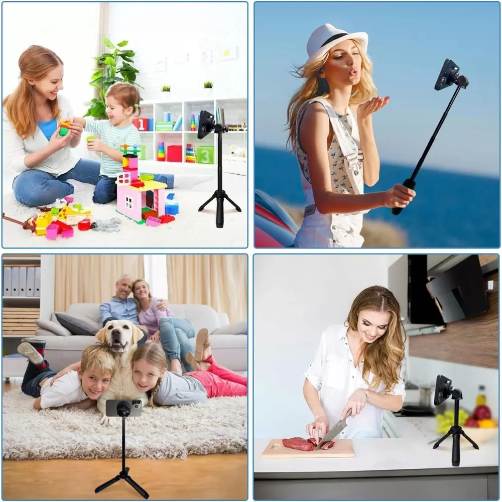 Aксессуары Selfie Stick TECH-PROTECT L06S MAGSAFE BLUETOOTH SELFIE STICK TRIPOD  черный