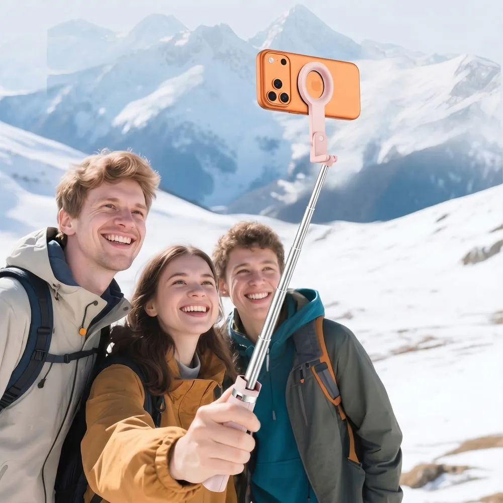 Selfie Stick TECH-PROTECT L11S MAGSAFE BLUETOOTH SELFIE STICK TRIPOD Viedierīču rozā