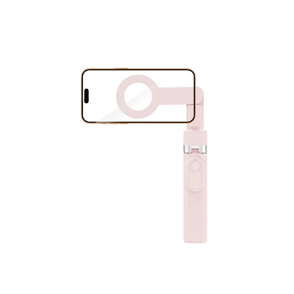 Selfie Stick TECH-PROTECT L11S MAGSAFE BLUETOOTH SELFIE STICK TRIPOD Viedierīču rozā
