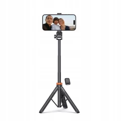 Priedai Selfie Stick TECH-PROTECT L03S WIRELESS SELFIE STICK TRIPOD  Juoda