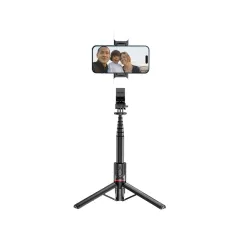 Puhelintarvikkeet Selfiekeppi TECH-PROTECT L05S BLUETOOTH SELFIE STICK TRIPOD & LED LIGHT  musta