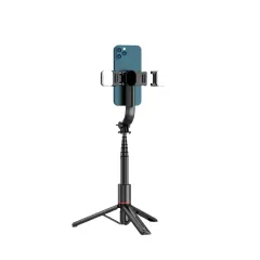 Puhelintarvikkeet Selfiekeppi TECH-PROTECT L05S BLUETOOTH SELFIE STICK TRIPOD & LED LIGHT  musta