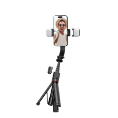 Puhelintarvikkeet Selfiekeppi TECH-PROTECT L05S BLUETOOTH SELFIE STICK TRIPOD & LED LIGHT  musta