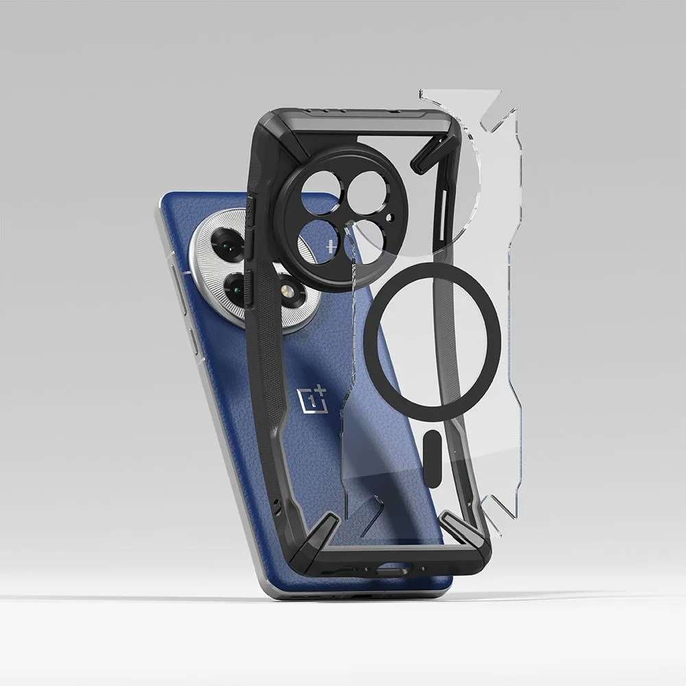 OnePlus 13 dėklas Juoda RINGKE FUSION X MAGNETIC MAGSAFE