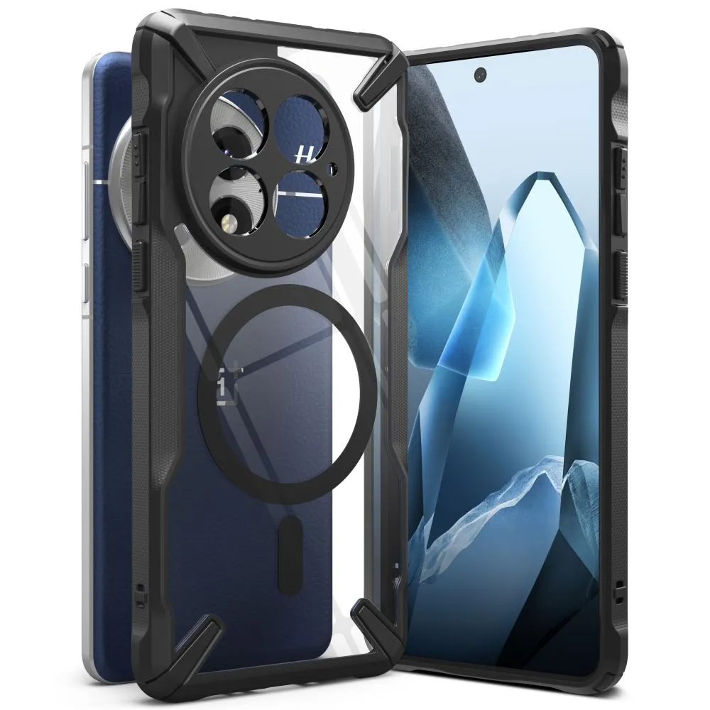 OnePlus 13 dėklas Juoda RINGKE FUSION X MAGNETIC MAGSAFE
