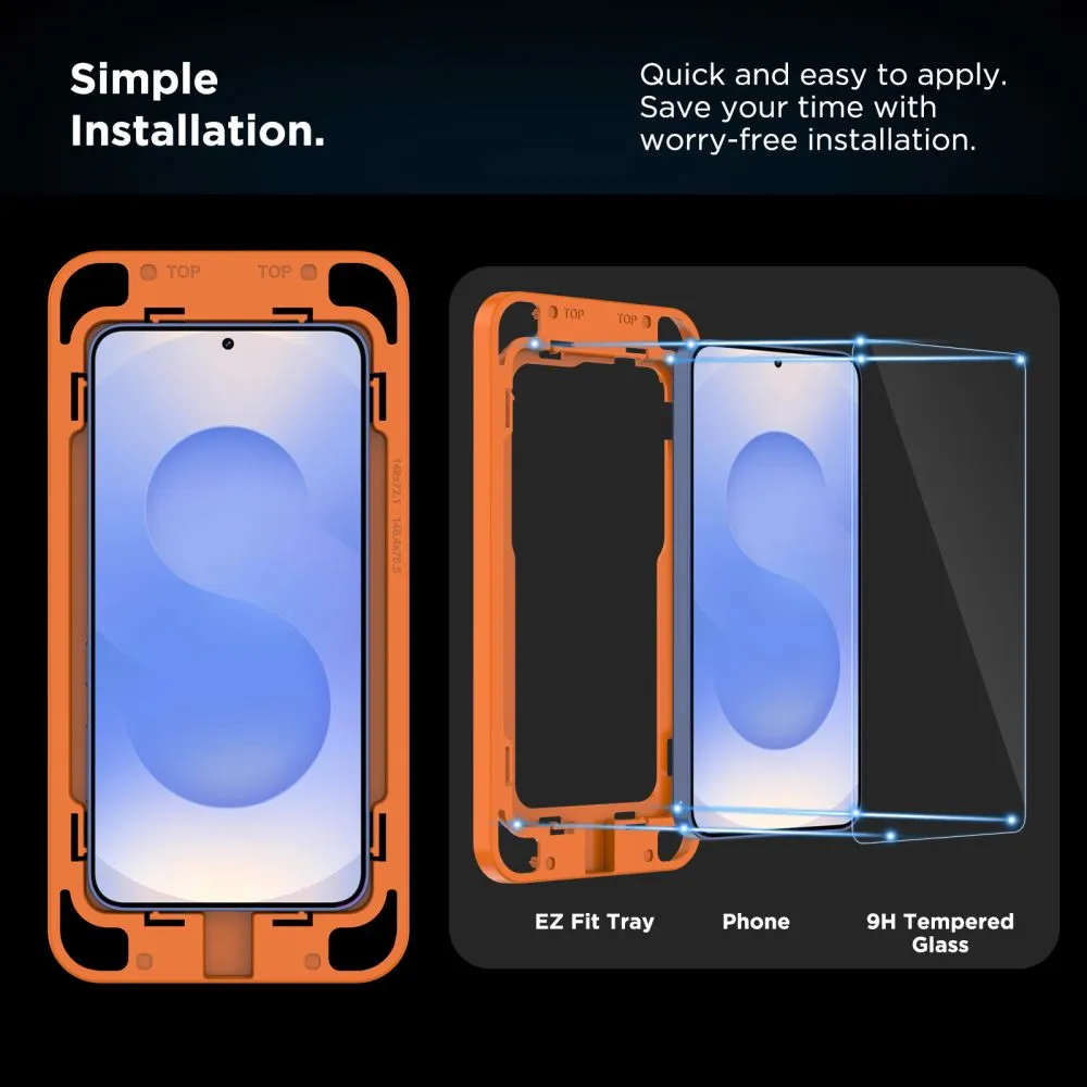 Samsung Galaxy S25 aizsargstikls  TECH-PROTECT QUICK SET+ 2-PACK