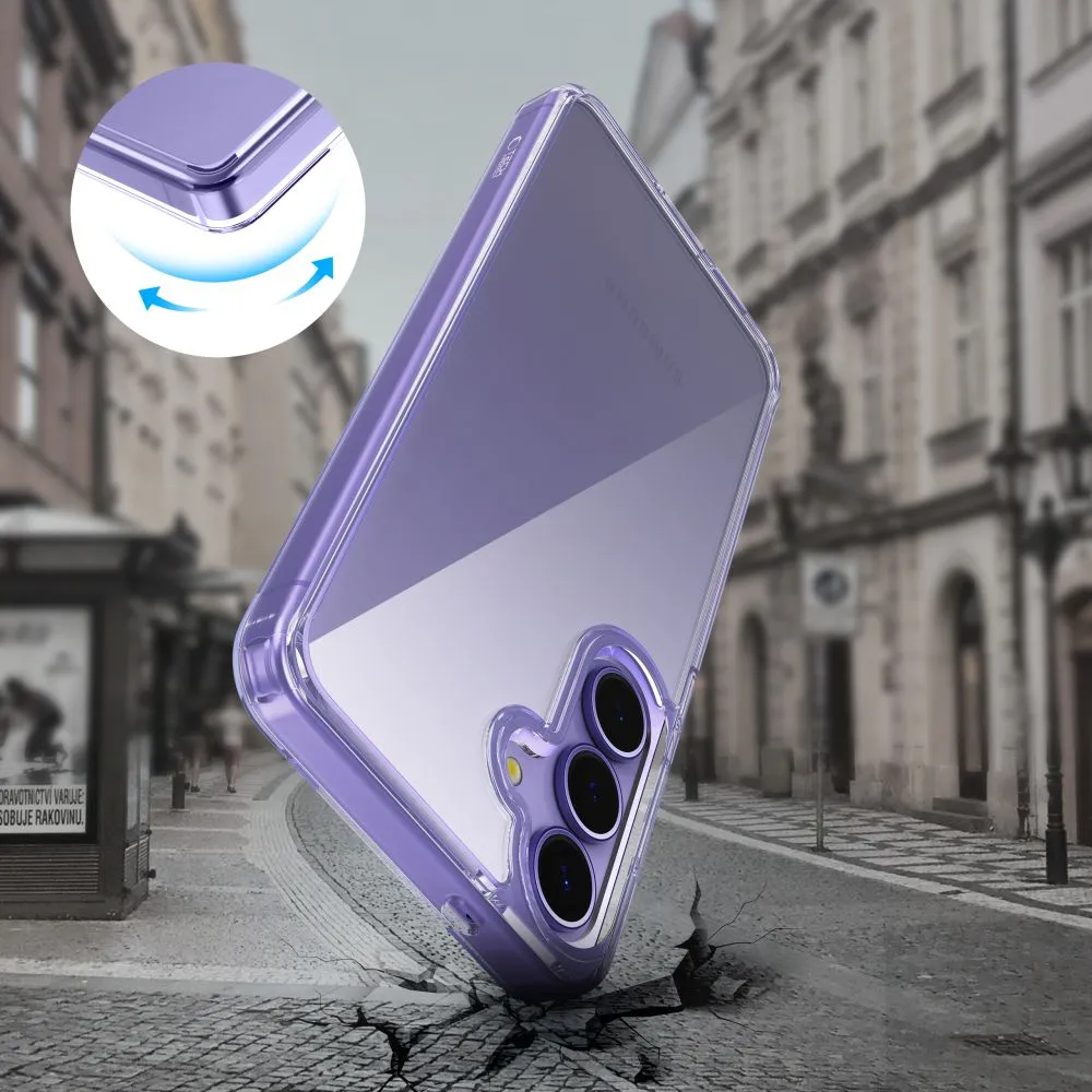 Samsung Galaxy S25 case transparent TECH-PROTECT FLEXAIR HYBRID