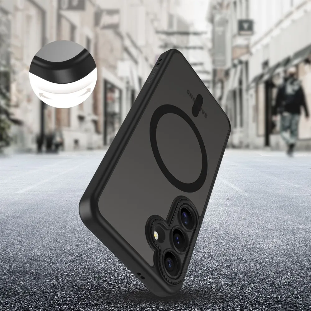 Samsung Galaxy S25 case black TECH-PROTECT MAGCAM MAGSAFE